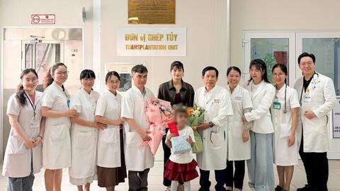 Bệnh nhi 7 tuổi khỏi bệnh tan máu bẩm sinh sau khi ghép tủy tại Huế