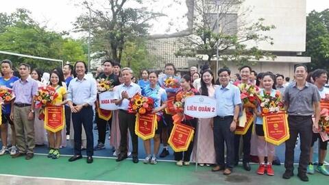 Khai mạc giải bóng chuyền viên chức Trường Đại học Sư phạm Huế