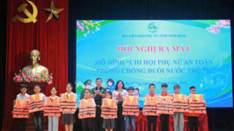 Hiệu quả mô hình tổ, hội phụ nữ tham gia phòng chống đuối nước trẻ em