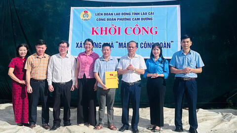Khởi công “Mái ấm Công đoàn” cho đoàn viên khó khăn tại Lào Cai