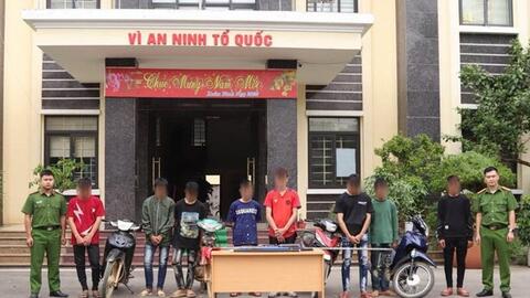 Triệu tập nhóm thanh thiếu niên mang hung khí, gây rối trật tự tại Sơn La
