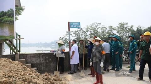 Diễn tập ứng phó lũ sông Công và sông Cầu, sẵn sàng sơ tán hơn 3.500 người