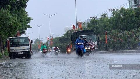Dự báo khu vực mưa dông hôm nay, có nơi mưa rất to trên 100mm