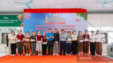 Ra mắt Không gian văn hóa công nhân tại doanh nghiệp ở Thanh Hóa