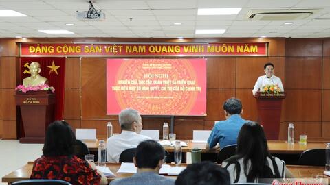 Đảng bộ Báo Công Thương quán triệt và triển khai thực hiện một số nghị quyết, chỉ thị của Bộ Chính trị