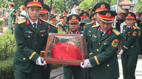Truyền hình trực tiếp Lễ truy điệu, an táng 1.009 hài cốt liệt sĩ tại 4 địa phương