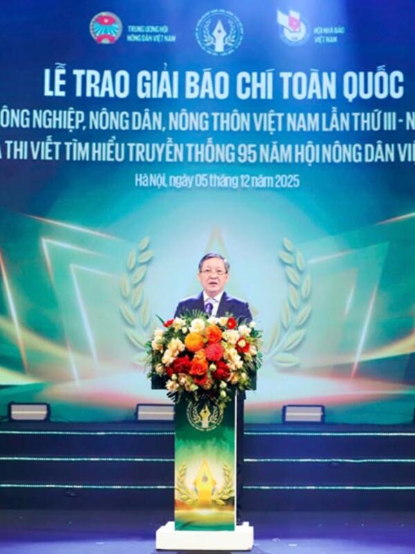 Giải báo chí toàn quốc về “tam nông” sẽ có 50 giải thưởng với 5 giải A