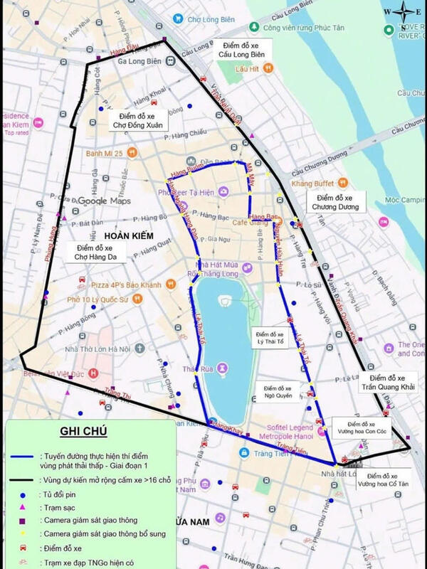 11 tuyến phố cổ Hà Nội sẽ cấm xe máy từ 6h đến 24h vào 2 ngày cuối tuần