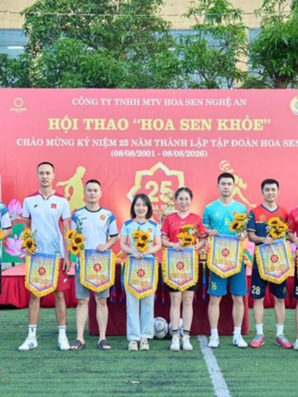 Công đoàn Hoa Sen Nghệ An khai mạc hội thao “Hoa Sen Khỏe 2026”