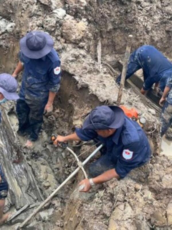 An Giang tìm thấy thêm 3 hài cốt liệt sĩ, có thể là hố chôn tập thể