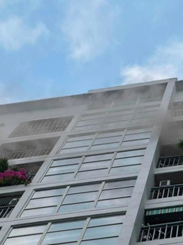 Cháy tại chung cư Ecohome 1, Hà Nội vào sáng sớm