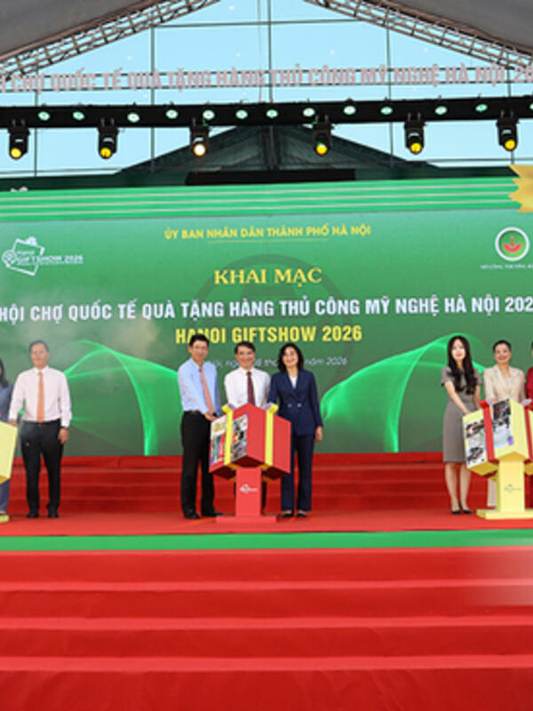 Khai mạc Hanoi Giftshow 2026: Kết nối giao thương, thúc đẩy xuất khẩu