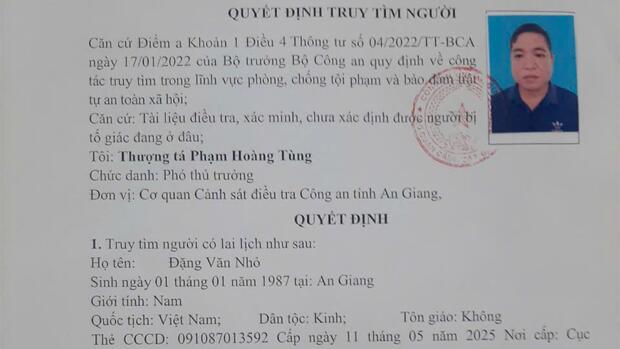 Truy tìm đối tượng bị tố sử dụng giấy tờ đất giả lừa đảo chiếm đoạt hàng trăm triệu đồng