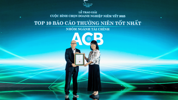 ACB được vinh danh Top 10 báo cáo thường niên tốt nhất