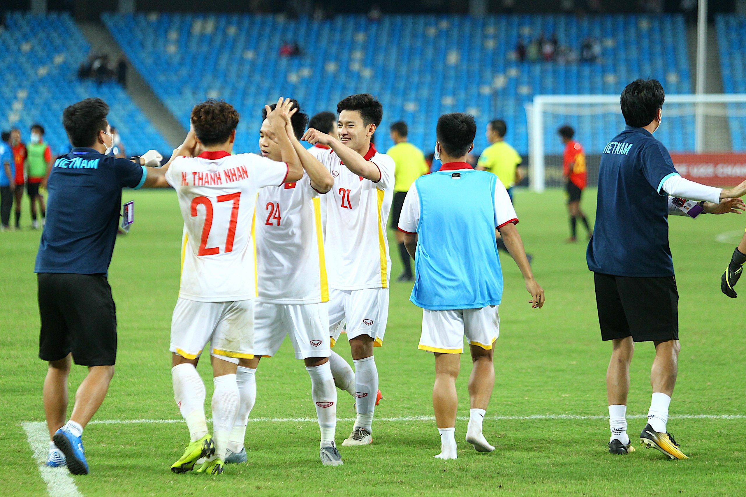 U23 Việt Nam lần đầu vào chung kết U23 Đông Nam Á 2022. Ảnh: Nguyên Khang.