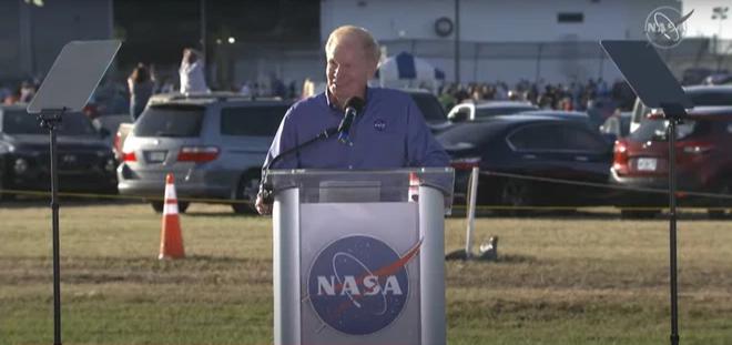 Bill Nelson - Giám đốc NASA. Ảnh chụp màn hình NASA Livestream.