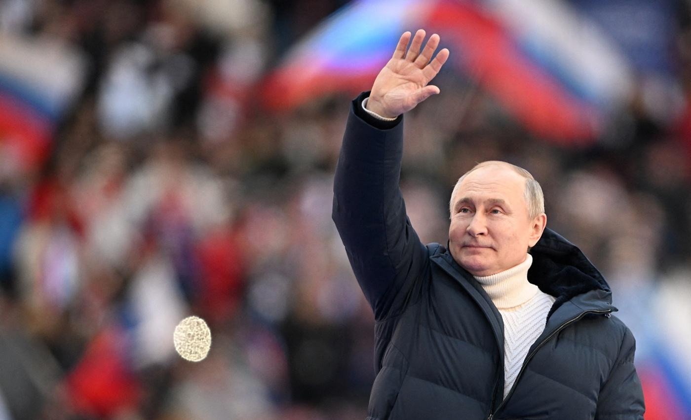 tỷ lệ ủng hộ ông Putin tăng vọt ảnh 1 Ông Putin trong lần xuất hiện trước công chúng và phát biểu nhân dịp kỷ niệm 8 năm Nga sáp nhập Crimea vào ngày 18/3. Ảnh: Sputnik.