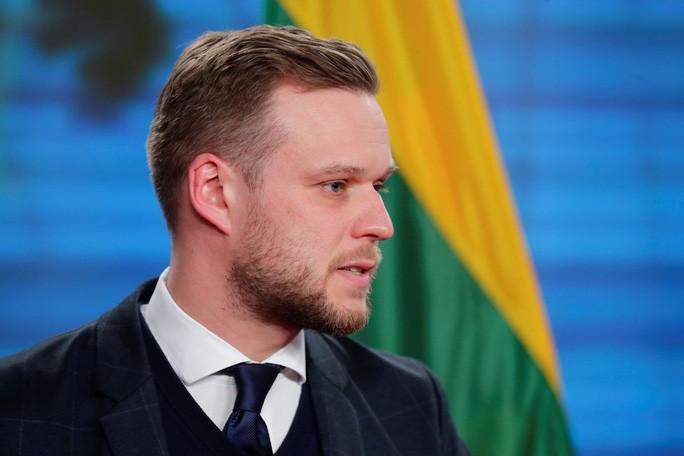 Ngoại trưởng Lithuania Gabrielius Landsbergis - Ảnh: Reuters