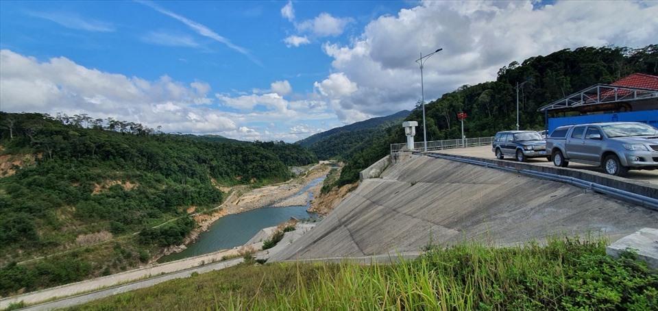 Đập dâng thủy điện Thượng Kon Tum - một trong những thủy điện lớn nhất ở Tây Nguyên. Ảnh T.T