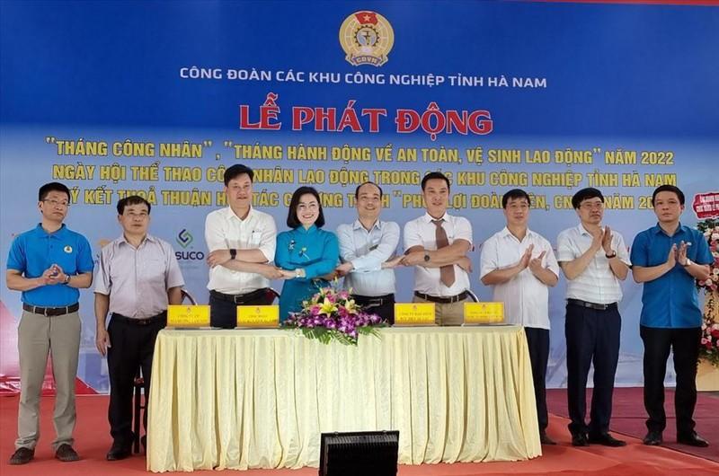 Hà Nam phát động Tháng Công nhân và Tháng hành động về An toàn vệ sinh lao động năm 2022 ảnh 1