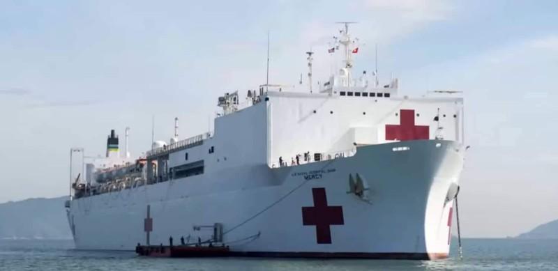 Tàu bệnh viện USNS Mercy thuộc Bộ tư lệnh Hải vận Quân sự Mỹ. Ảnh: US Navy