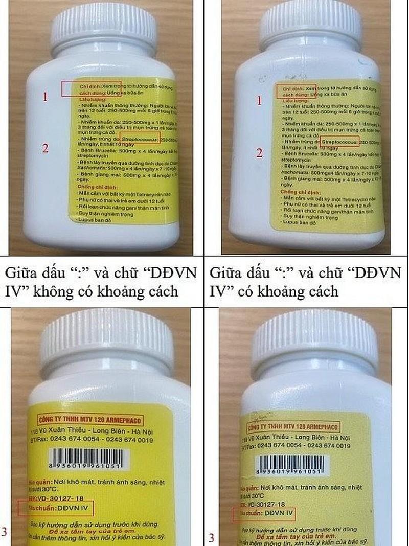 Bộ Y tế hướng dẫn cách phân biệt thuốc Tetracyclin 250mg giả ảnh 1