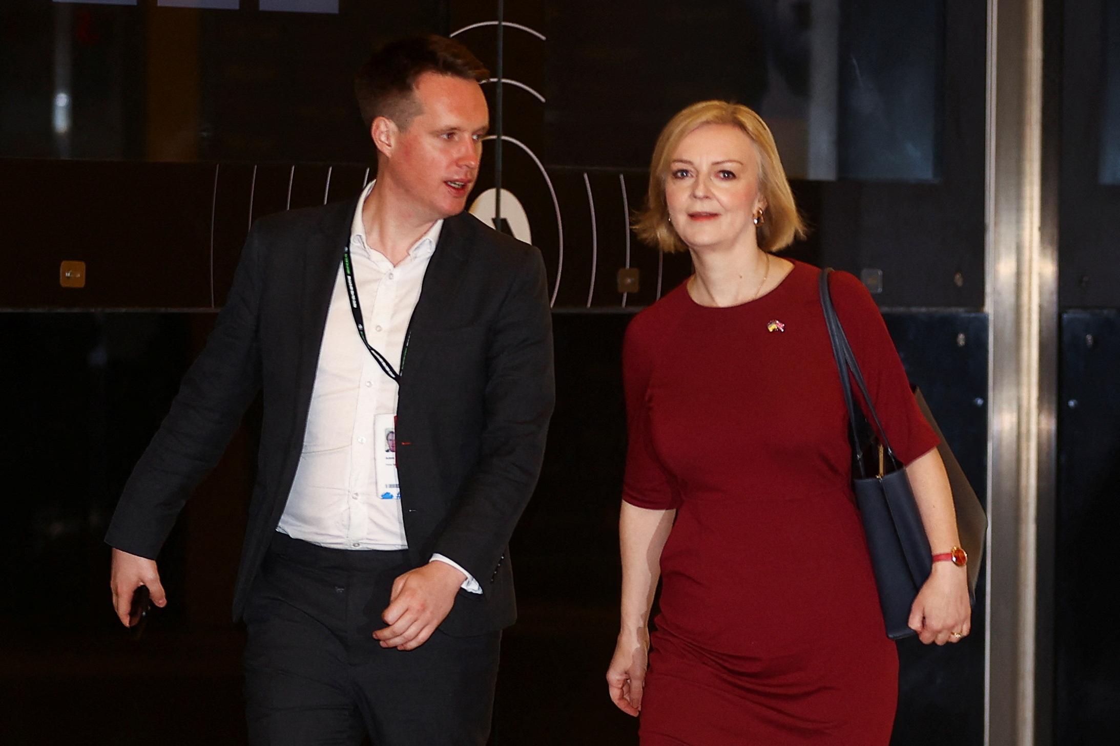 Thủ tướng Liz Truss đến hội nghị đảng Bảo thủ hôm 2/10. Ảnh: Reuters.