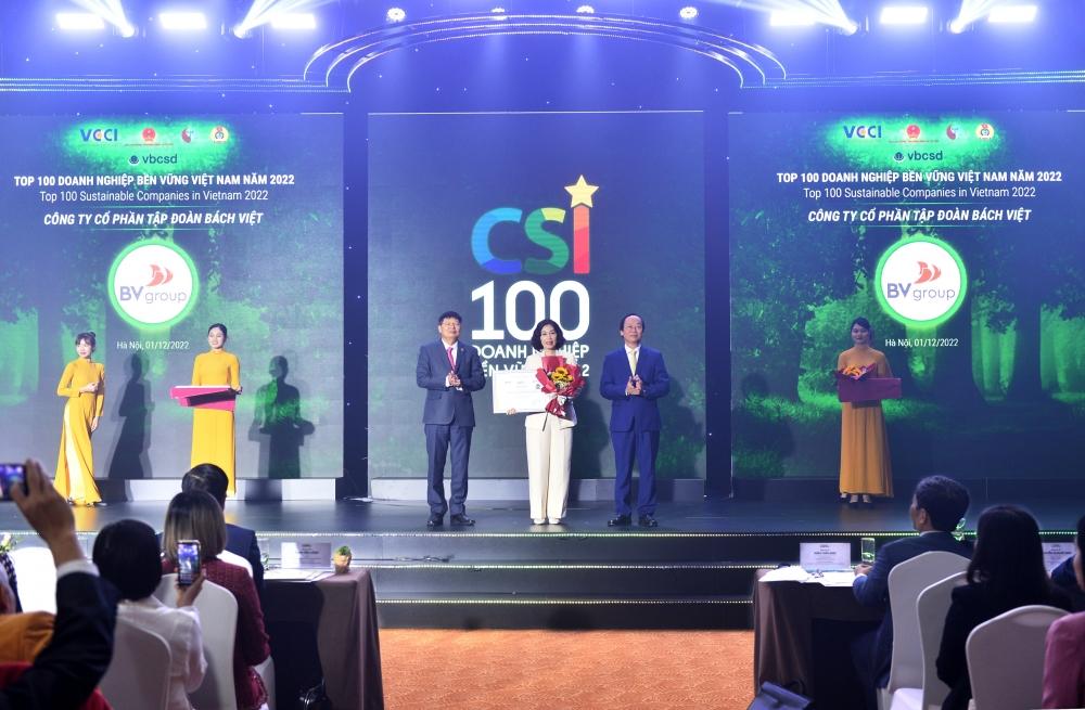 BV Group - 4 năm liên tiếp vào top 100 doanh nghiệp bền vững