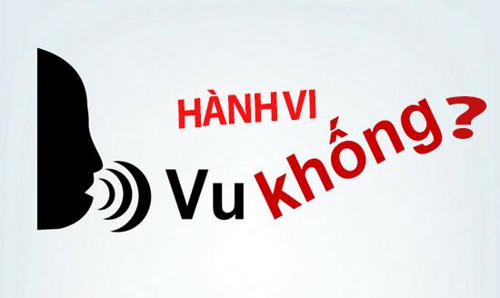 Hành vi vu khống bị xử lý thế nào?