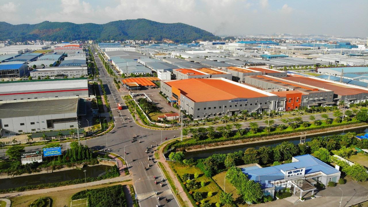 KCN Vân Trung (Việt Yên, Bắc Giang). Ảnh: Nguyễn Kế