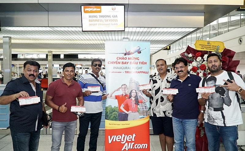 Vietjet khai trương đường bay thẳng TP. Hồ Chí Minh - Tiruchirappalli (Ấn Độ)