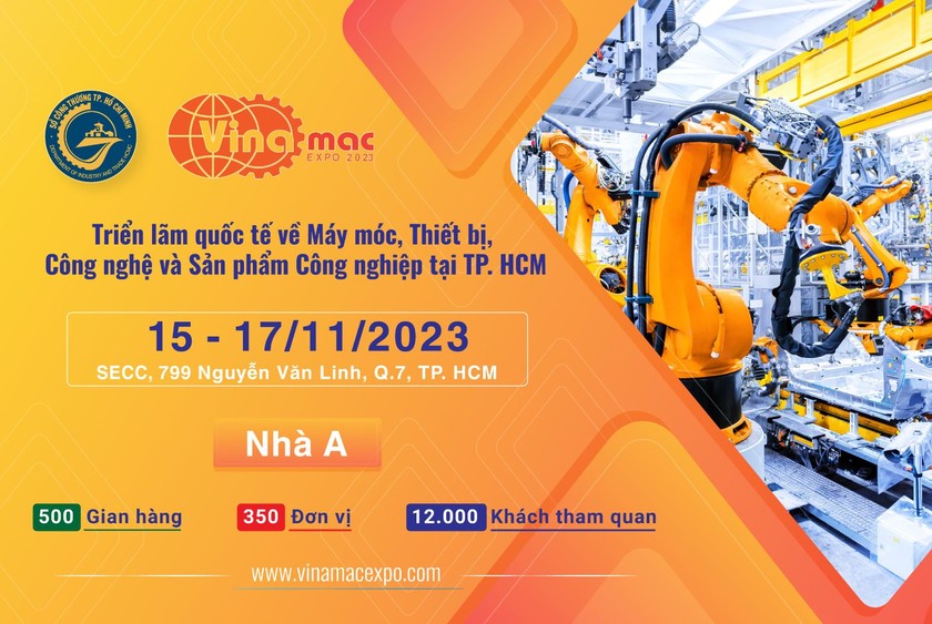 Vinamac Expo 2023 quy tụ gần 1.000 gian hàng của 750 đơn vị doanh nghiệp.