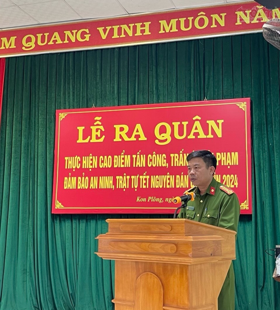 Công an Kon Tum ra quân trấn áp tội phạm