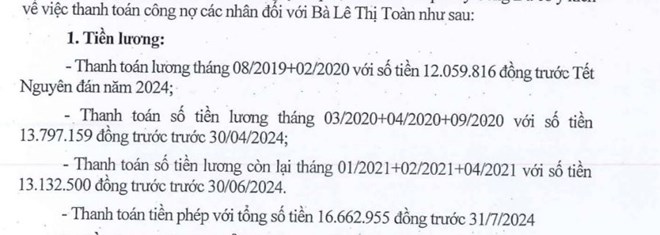 Người lao động không đồng tình với lộ trình trả nợ lương