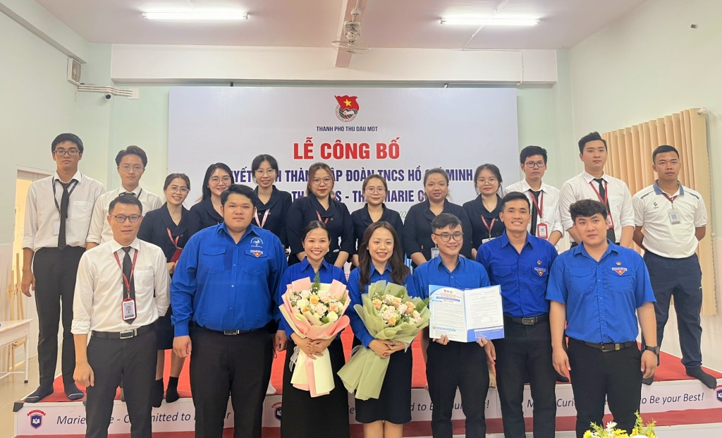 Công bố quyết định thành lập Đoàn trường TH-THCS-THPT Marie Curie