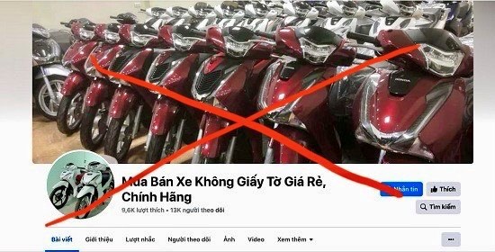 Tiếp tay cho tội phạm khi mua bán xe máy không giấy tờ