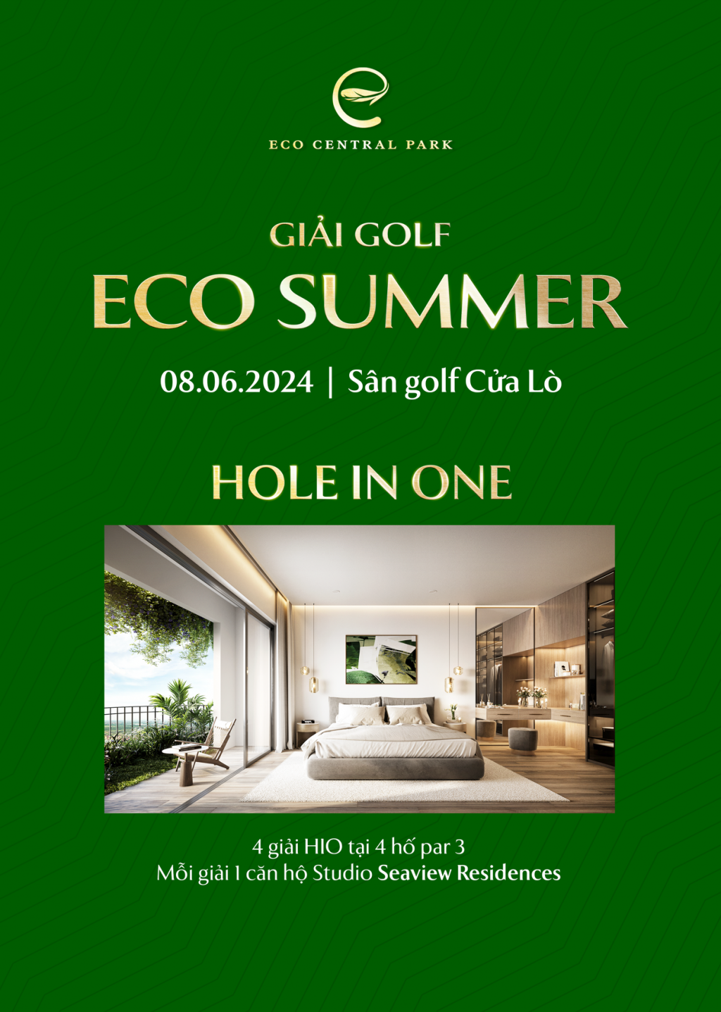 Giải golf lớn bậc nhất miền Trung: Chơi golf trúng nhà