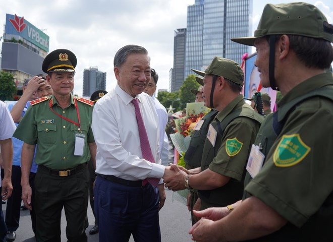 Chủ tịch nước Tô Lâm dự lễ ra mắt lực lượng an ninh, trật tự ở cơ sở tại TPHCM