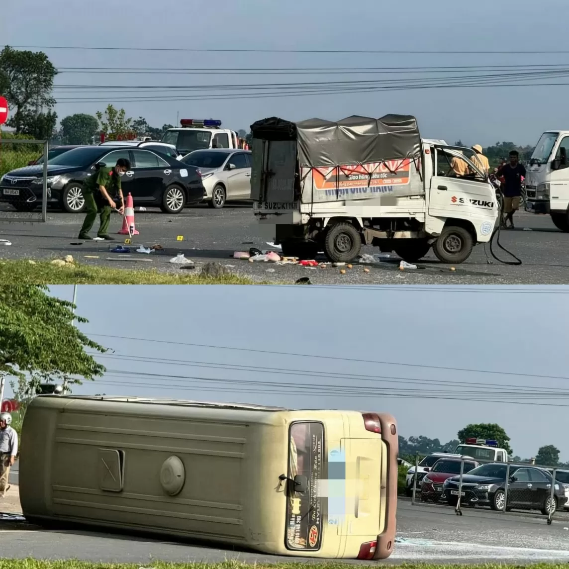 Tai nạn xe tại Vĩnh Phúc: Một người bị thương nặng xin chuyển về bệnh viện Việt Đức