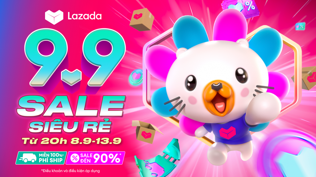 Lazada chơi lớn, giảm đến 90% trong Lễ hội mua sắm 9.9 “Sale siêu rẻ”