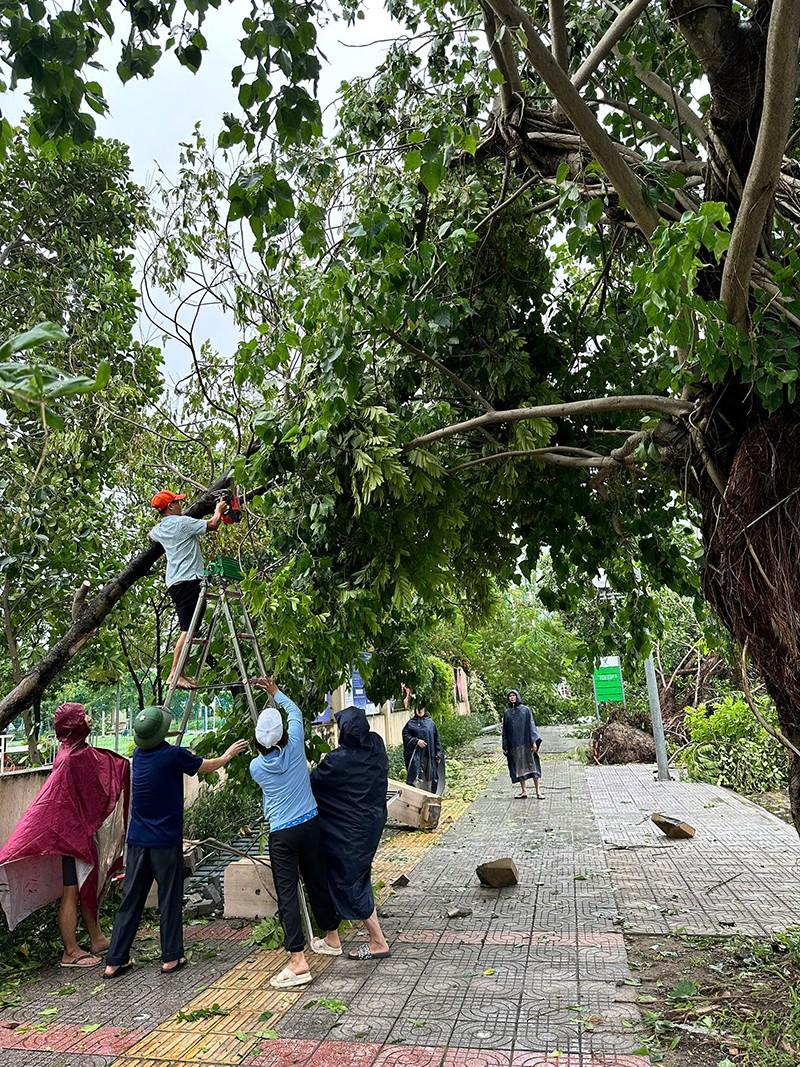 Các trường học nhanh chóng khắc phục hậu quả của siêu bão