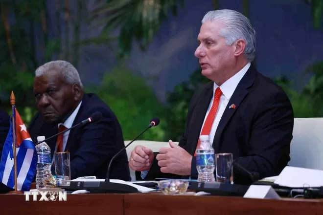 Tổng Bí thư, Chủ tịch nước hội đàm với Bí thư Thứ nhất, Chủ tịch nước Cuba Tổng Bí thư, Chủ tịch nước hội đàm với Bí thư Thứ nhất, Chủ tịch nước Cuba