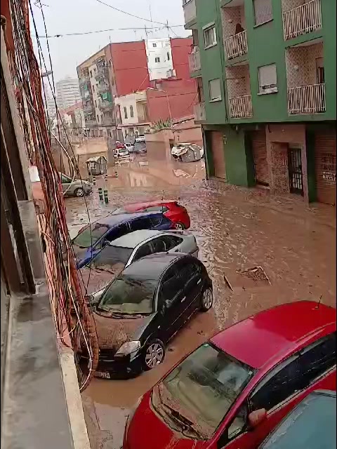 Khung cảnh sau lũ lụt ở Tây Ban Nha. Ảnh: AFP