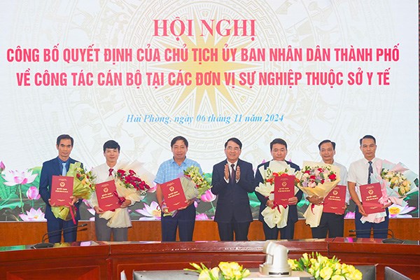 Bổ nhiệm 6 giám đốc đơn vị thuộc Sở Y tế Hải Phòng
