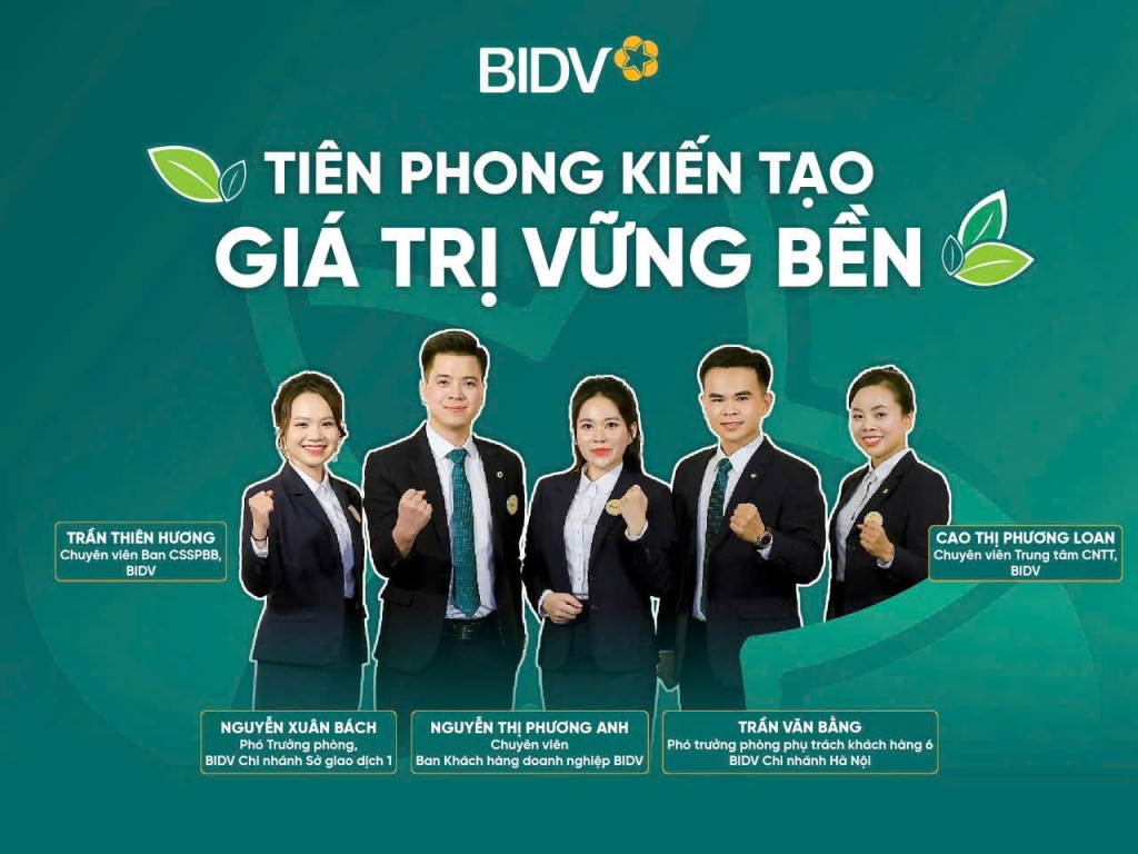 BIDV giành giải Nhất Hội thi Ngân hàng xanh cho cuộc sống xanh