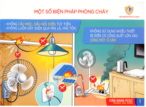 Các biện pháp đảm bảo an toàn cháy nổ tại hộ gia đình