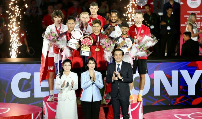 Thái Lan thể hiện sức mạnh ở Giải vô địch Teqball thế giới