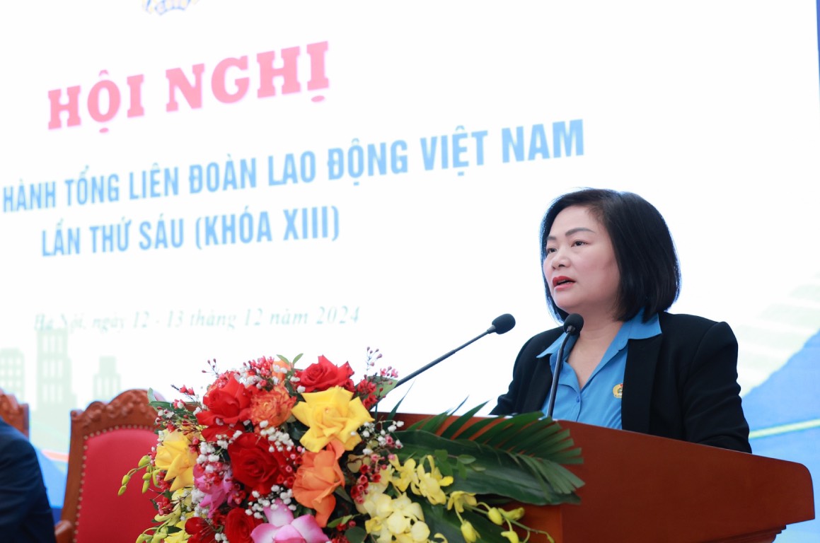 Bà Phạm Thị Thanh Tâm, Chủ tịch Công đoàn Dệt May Việt Nam. Ảnh: Hải Nguyễn