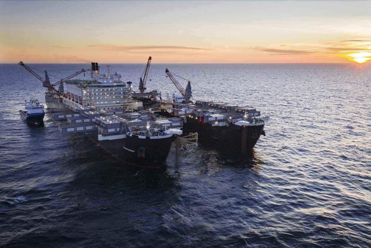 Một nhánh của đường ống Nord Stream 2 vẫn còn nguyên vẹn sau vụ tấn công năm 2022. Ảnh: Gazprom