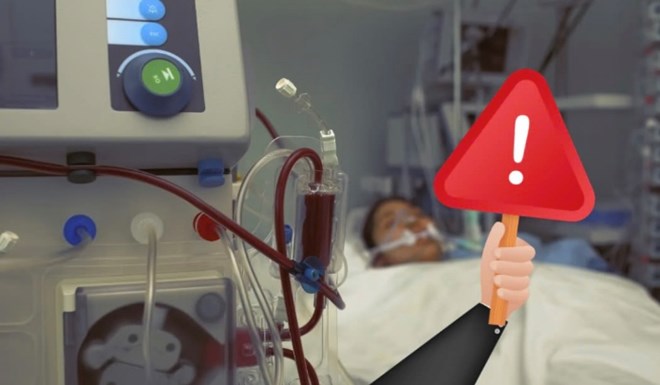 Bộ Y tế chỉ đạo làm rõ quảng cáo lọc máu công nghệ cao loại bỏ mỡ máu, giảm nguy cơ đột quỵ. Đồ hoạ: Hương Giang